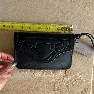 Foley + Corinna Black Leather Wallet